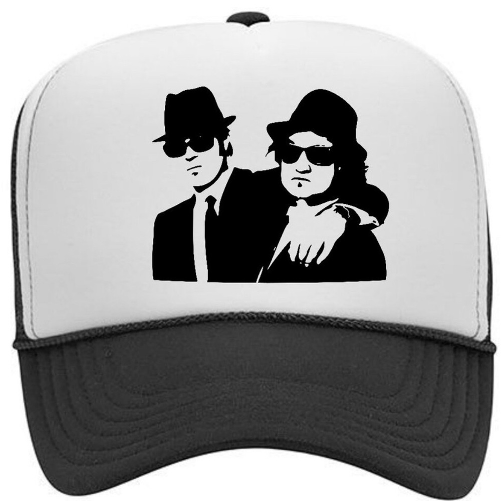 Blues Brothers Foam Trucker Mesh Snapback Cap Hat Bla…
